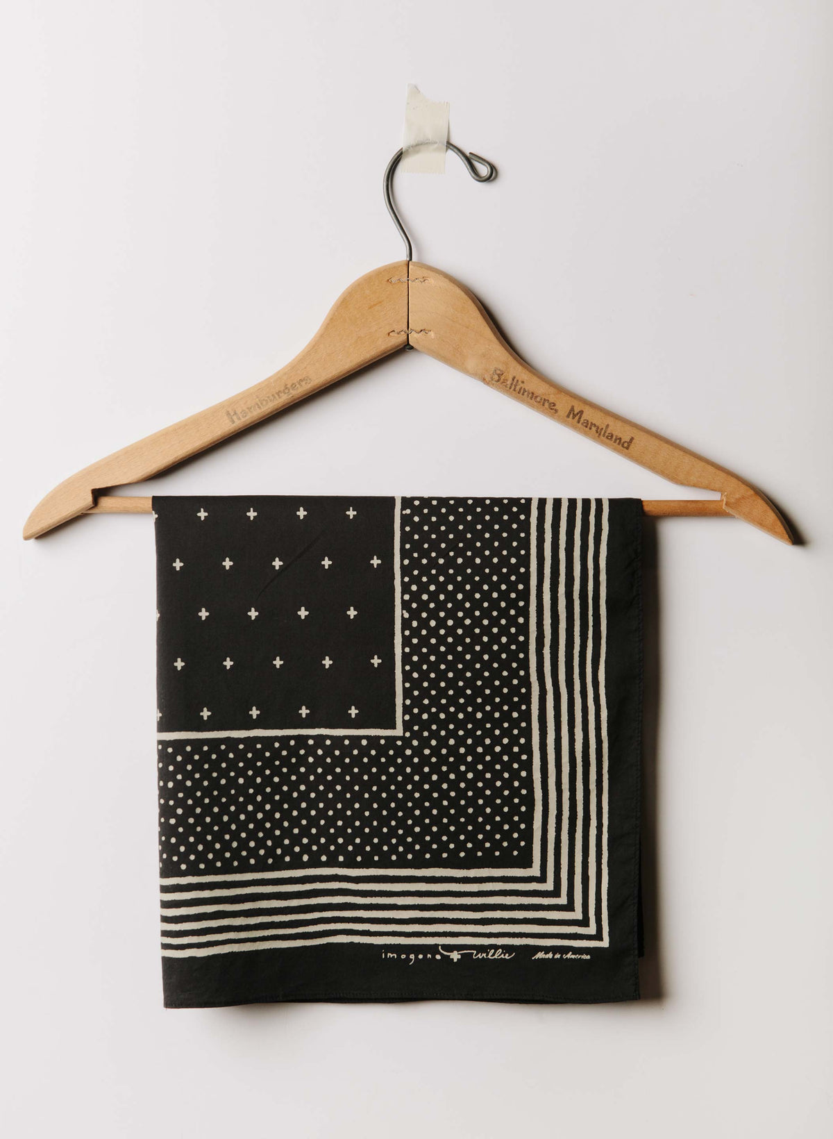 i+w vintage black bandana v2