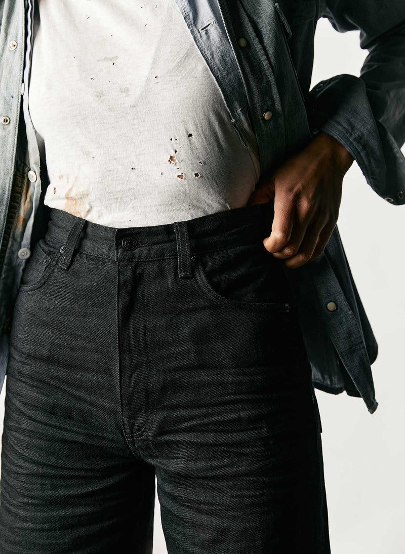 catherine black selvage rinse - Model