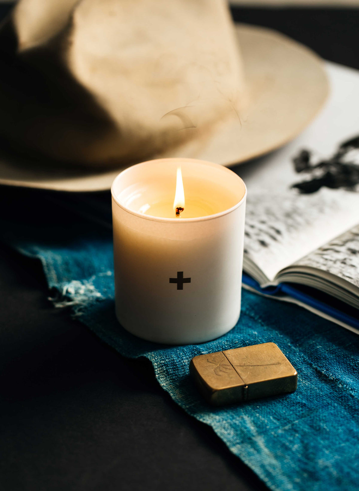 the plus candle no. 2 (white)