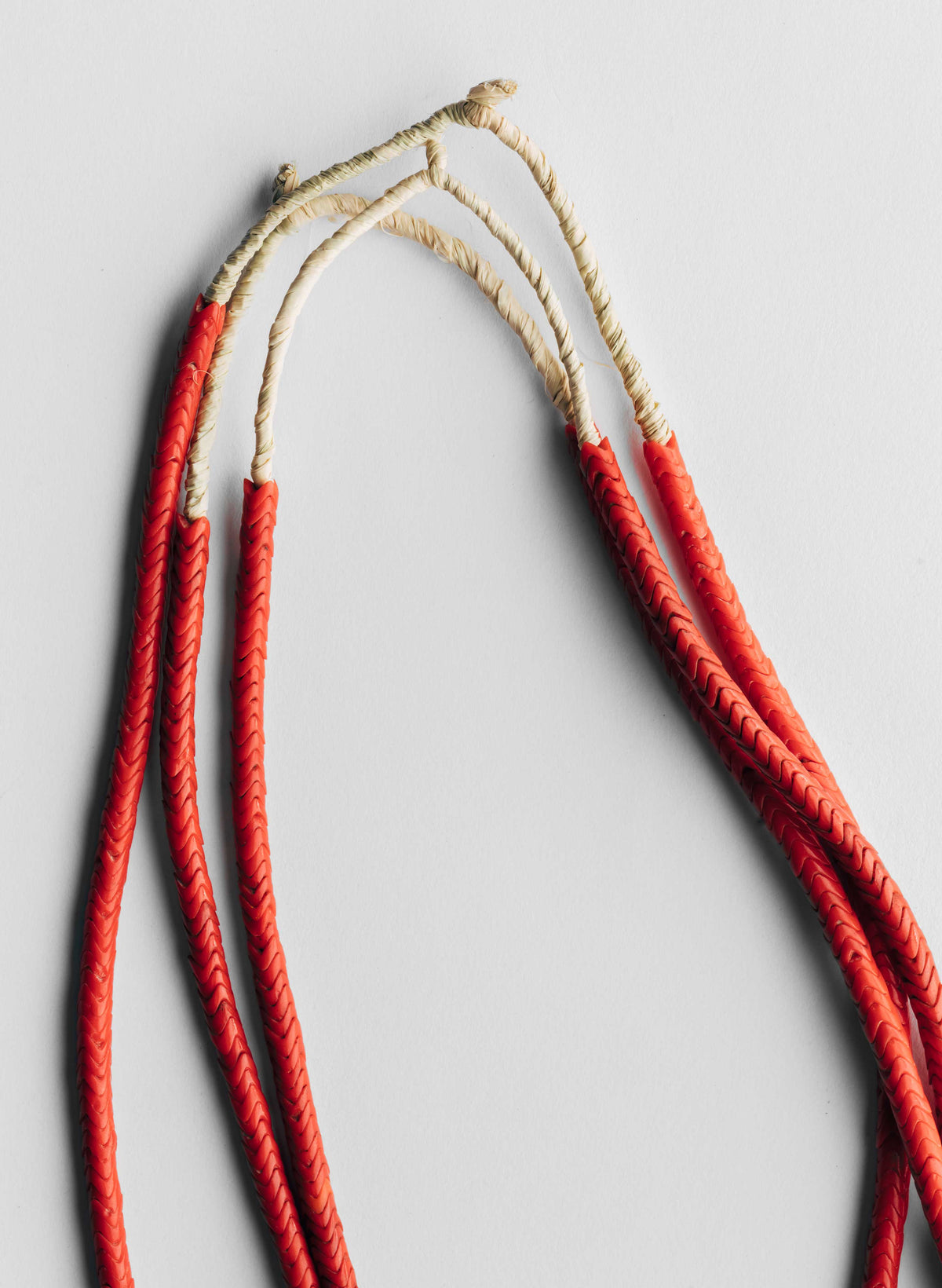 vintage african snake bead necklace