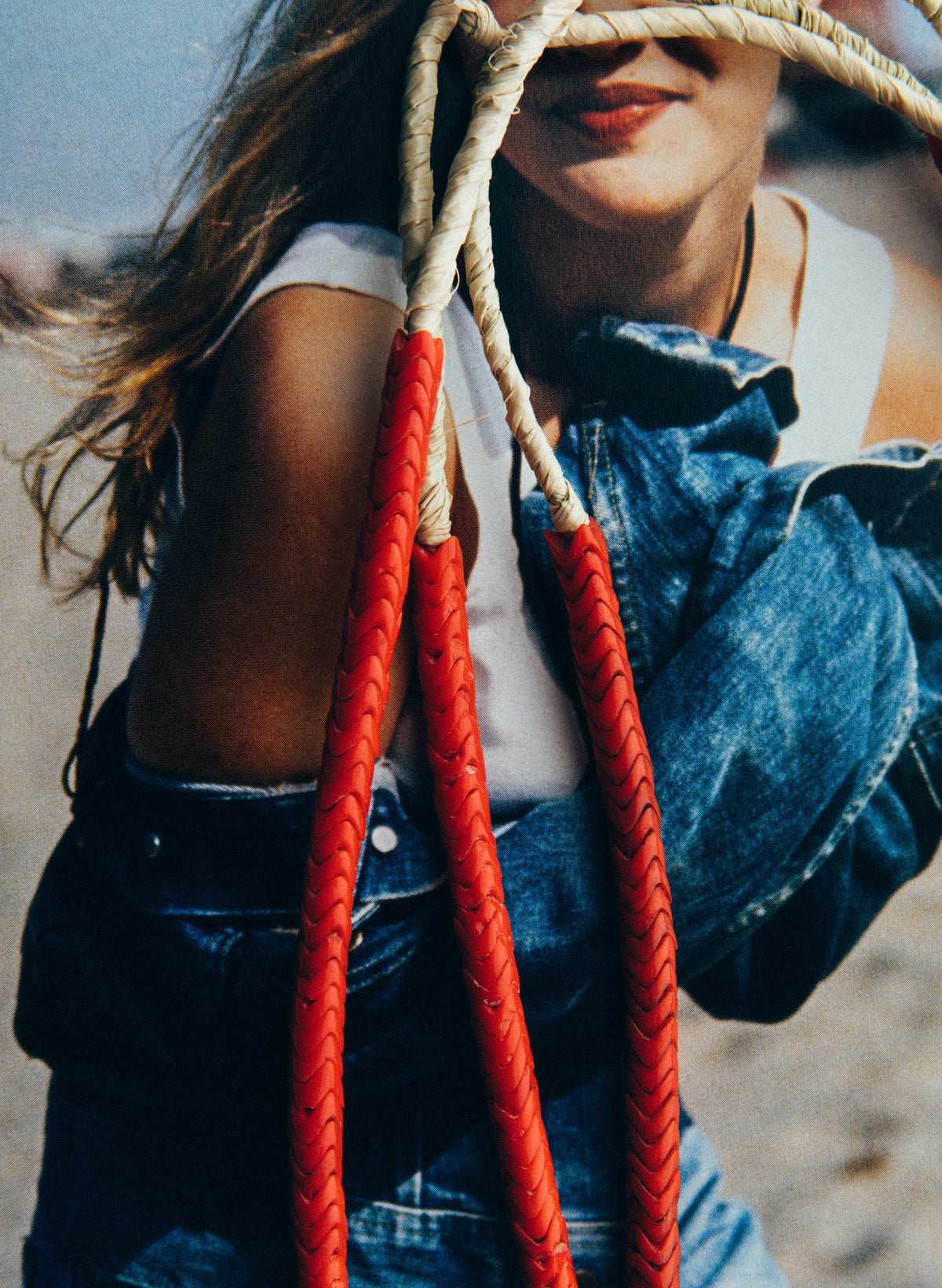 vintage african snake bead necklace